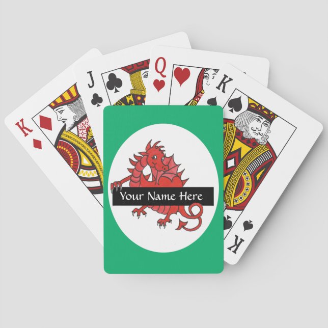Niedlicher Red Dragon Poker Kartenspielen für die  Spielkarten (Rückseite)