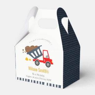 Niedlicher Red Dump Truck der Navy Kinder jeden Ge Geschenkschachtel