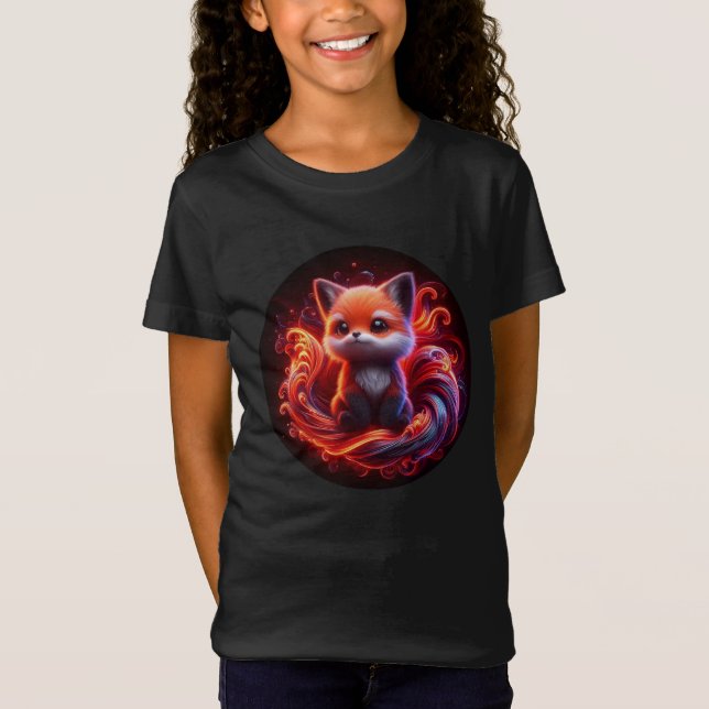 Niedlicher Red Fox Cub T - Shirt (Vorderseite)