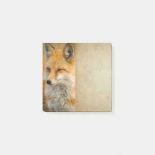 Niedlicher Red Fox Wilderness Nature Fotografy Pos Post-it Klebezettel