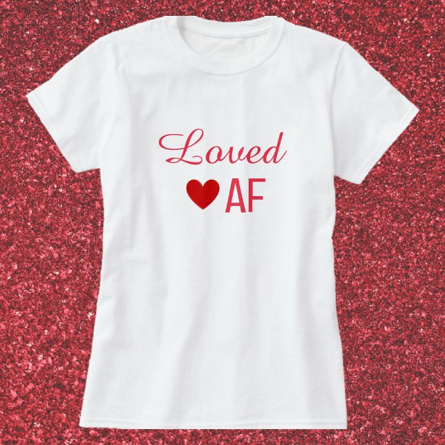 Niedlicher Red Heart Love AF T - Shirt (Von Creator hochgeladen)