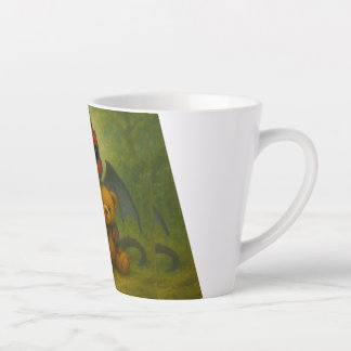 Niedlicher Red Puppy-Mit Augen Baby Dragon mit Ted Milchtasse