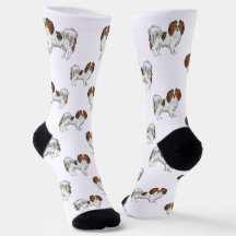 Niedlicher Red Sable Phalène Dog Pattern Dog Lover