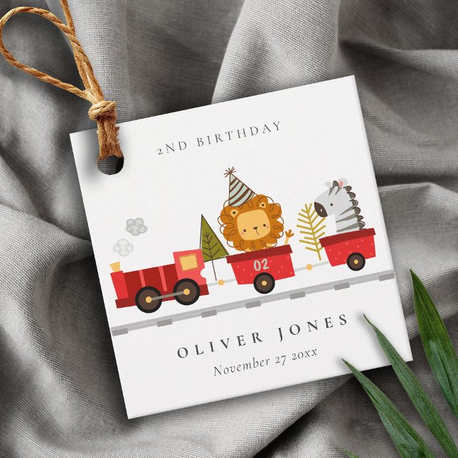 Niedlicher Red Woodland Animal Train jedes Alter G Geschenkanhänger (Von Creator hochgeladen)