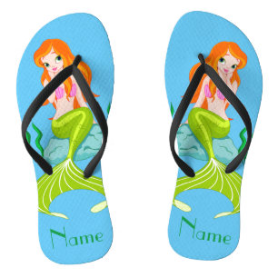Niedlicher RedkopfMermaid Thunder_Cove Flip Flops
