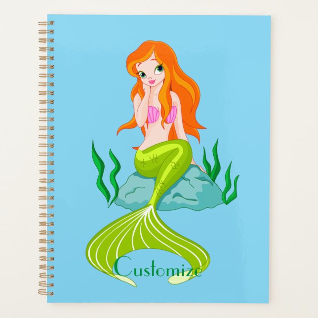 Niedlicher RedkopfMermaid Thunder_Cove Planer (Vorderseite)