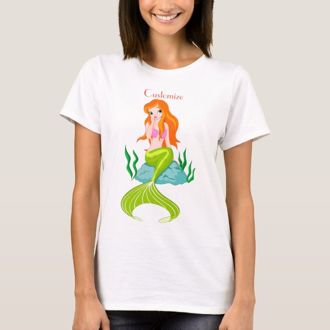 Niedlicher RedkopfMermaid Thunder_Cove  T-Shirt (Vorderseite)