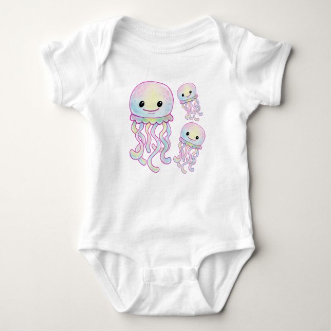 Niedlicher Regenbogen Baby Strampler (Vorderseite)