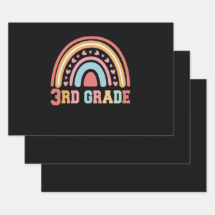 niedlicher Regenbogen der dritten Klasse zurück zu Geschenkpapier Set