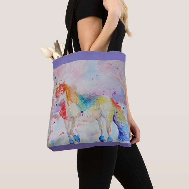 Niedlicher Regenbogen Einhorn Wasserpark Californi (Von Nahem)