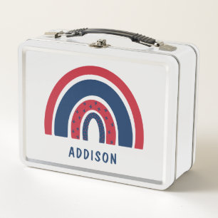 Niedlicher Regenbogen Einzigartiger Junge Personal Metall Brotdose