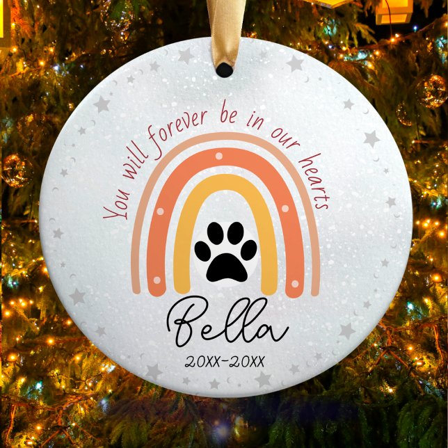 Niedlicher Regenbogen für Hunde oder Katzen Keramik Ornament (Von Creator hochgeladen)