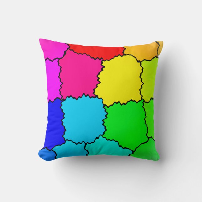 NIEDLICHER Regenbogen Kissen (Vorderseite)