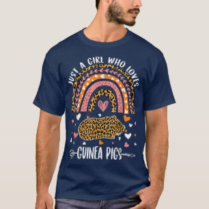 Niedlicher Regenbogen Leopard Nur ein Mädchen, das T-Shirt