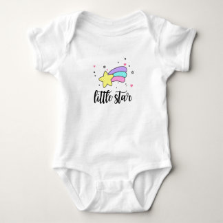Niedlicher Regenbogen Little Star Baby Strampler