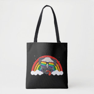 Niedlicher Regenbogen-Mops