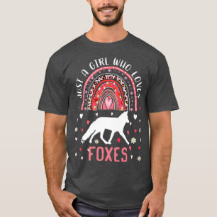 Niedlicher Regenbogen Nur ein Mädchen, das Leopard T-Shirt