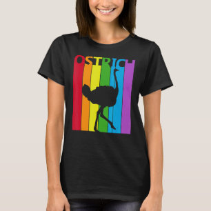 Niedlicher Regenbogen Ostrich T-Shirt