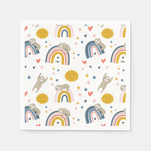 Niedlicher Regenbogen Serviette