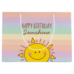 Niedlicher Regenbogen Sonnenschein Kinder glücklic Große Geschenktüte