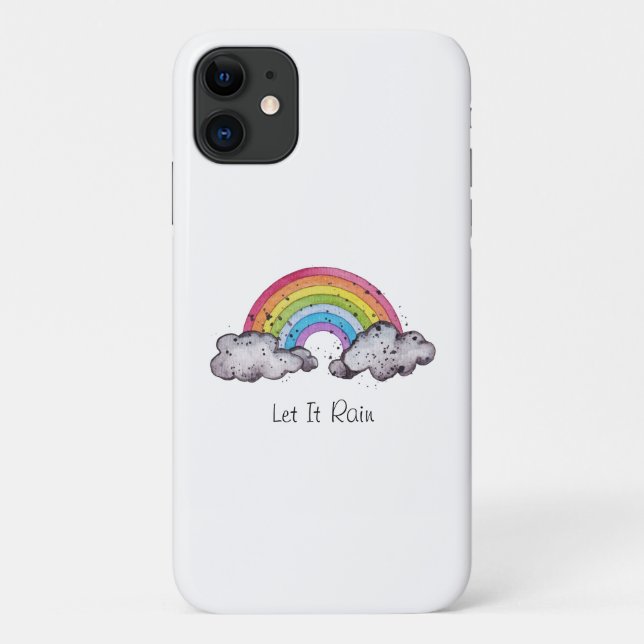 Niedlicher Regenbogen und Wolken Case-Mate iPhone Hülle (Rückseite)