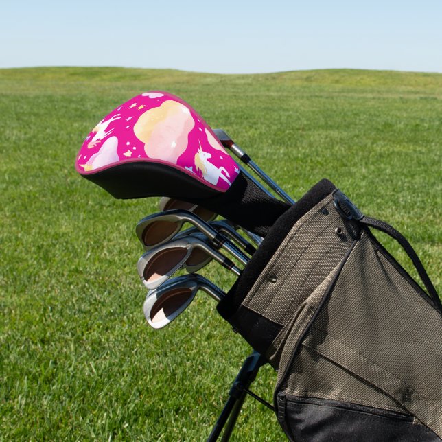 Niedlicher Regenbogen verleiht magische Geburtstag Golf Headcover (In SItu)