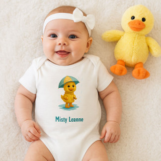 Niedlicher Regentag Baby Strampler
