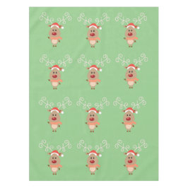 Niedlicher Rentier-Cartoon Tischdecke