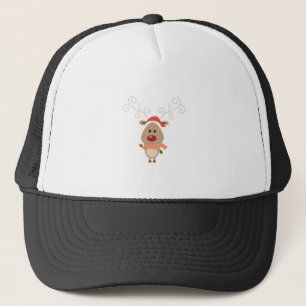 Niedlicher Rentier-Cartoon Truckerkappe