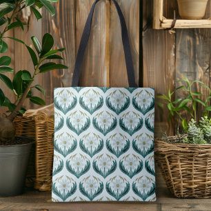 Niedlicher Retro 70er Blume Power Mint Green Daisy