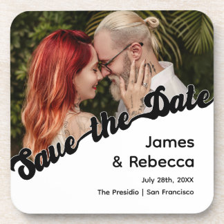 Niedlicher Retro Boho Minimalistischer Quirky Text Getränkeuntersetzer