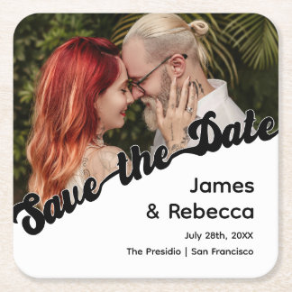 Niedlicher Retro Boho Minimalistischer Quirky Text Rechteckiger Pappuntersetzer