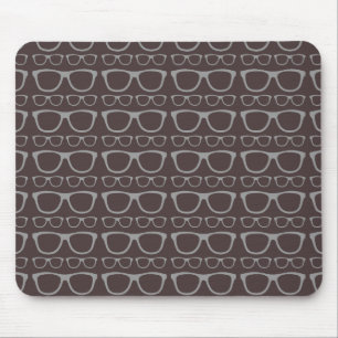 Niedlicher Retro-Eyeglass-Hipster Mousepad