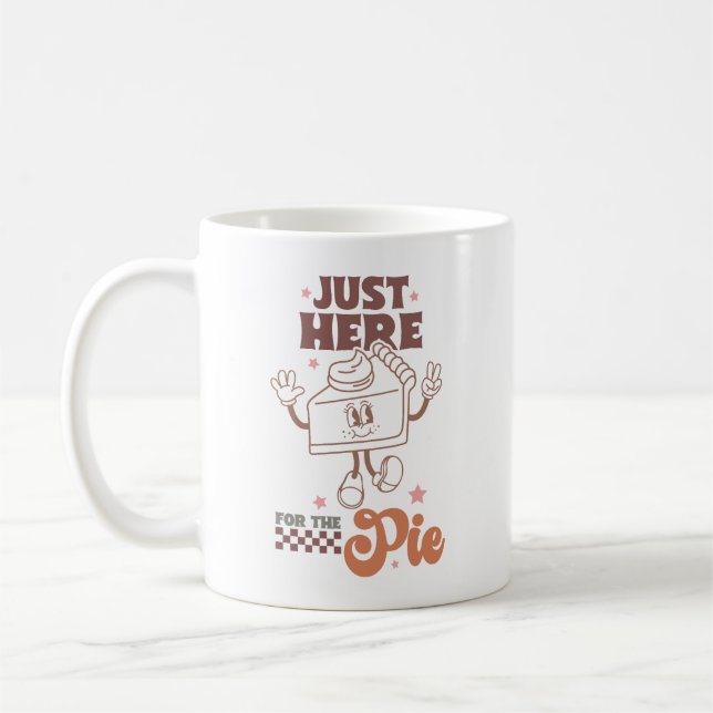 Niedlicher Retro-Fall Inspiriert "Just here for th Kaffeetasse (Links)