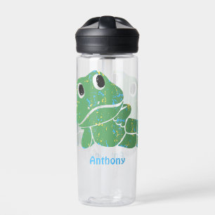 Niedlicher Retro Frog Graphic Personalisiert Trinkflasche