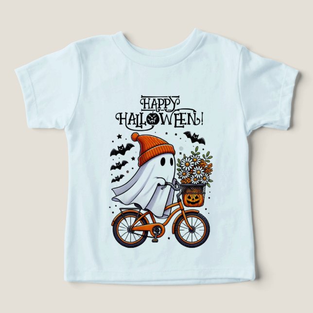 Niedlicher Retro-Halloween-Ghost-Fall (Design Vorderseite)