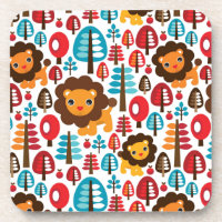 niedlicher retro Löwe scherzt Illustration