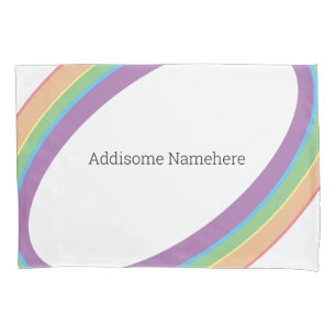 Niedlicher Retro-Regenbogen-Spaß Fügen Sie Ihren N Kissenbezug
