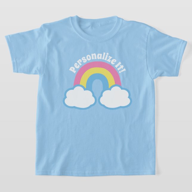 Niedlicher Retro-Regenbogen-T - Shirt (Ablage )