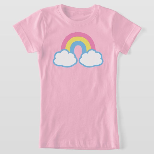 Niedlicher Retro-Regenbogen-T - Shirt (Ablage )