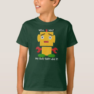 Niedlicher Retro-Roboter - Gelb - Böser Zweig T-Shirt