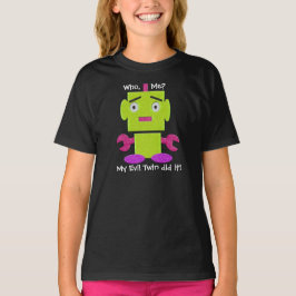 Niedlicher Retro-Roboter - Ghoul Green - Evil Twin T-Shirt