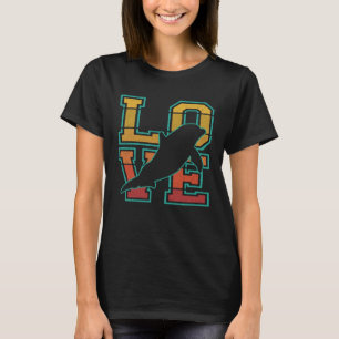 Niedlicher Retro-Sonnenuntergang I Liebe Dolphin I T-Shirt
