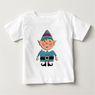 Niedlicher Retro Weihnachtself Baby T-shirt