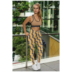 Niedlicher Retro Yoga-Krawatte Leggings