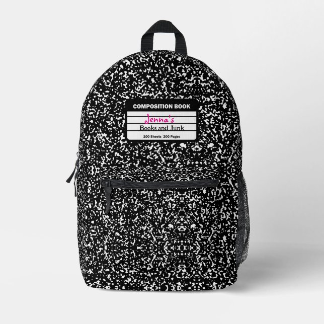 Niedlicher Retro-Zusammenstellung Notebook-Druckna Bedruckter Rucksack (Vorderseite)