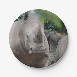 Niedlicher Rhino Pappteller