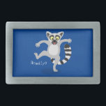 Niedlicher Ring Schwanz lemur Tanz Cartoon Abbildu Rechteckige Gürtelschnalle<br><div class="desc">Dieser niedliche Ringelmagen aus Madagaskar springt vor Freude! Gezeichnet im fröhlichen Cartoon Stil.</div>