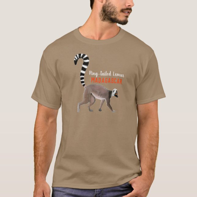 Niedlicher Ringschwanzlemur von Madagaskar T-Shirt (Vorderseite)