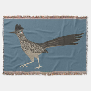 Niedlicher Roadrunner farbige Bleistift-Kunst Decke